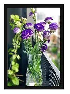 Purple Flowers Photo Frame